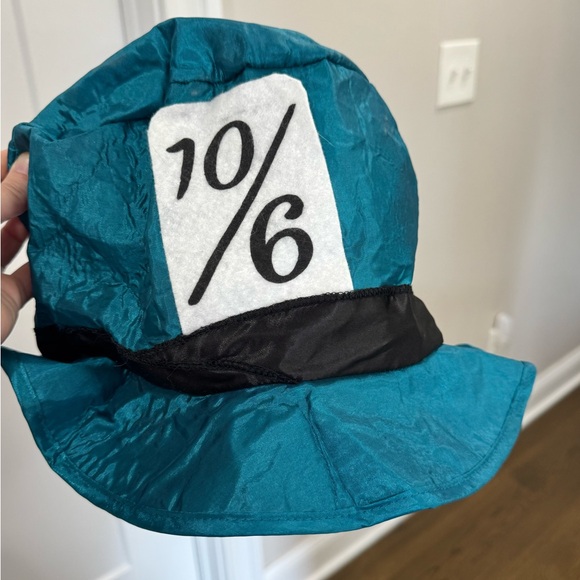 Women’s Teal and Purple Mad Hatter Costume (Size Small) - Picture 4 of 8